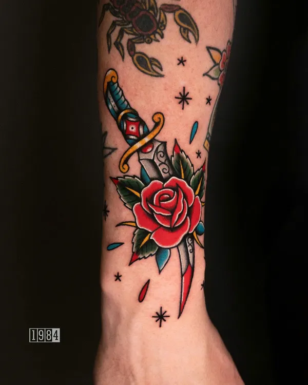 1984 Studio - Old school -Dagger - Forearm