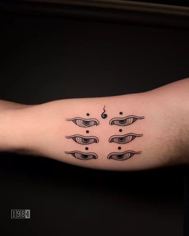 Blackwork - Eyes - Arm