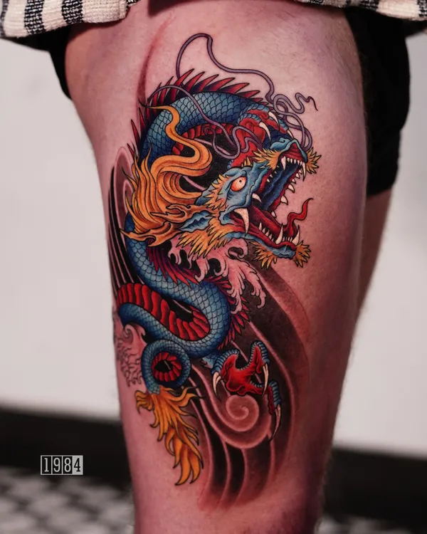 1984 STUDIO - COLOUR - DRAGON - LEG