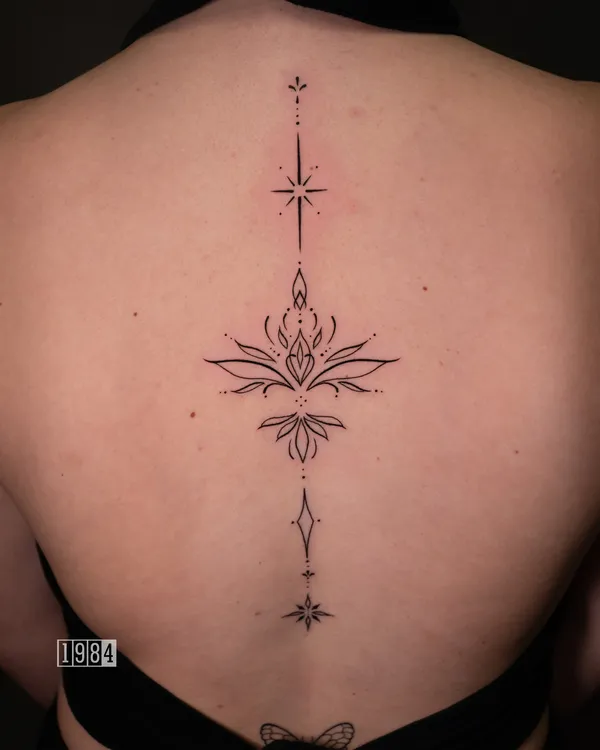1984 Studio - Linework - Lotus - Back