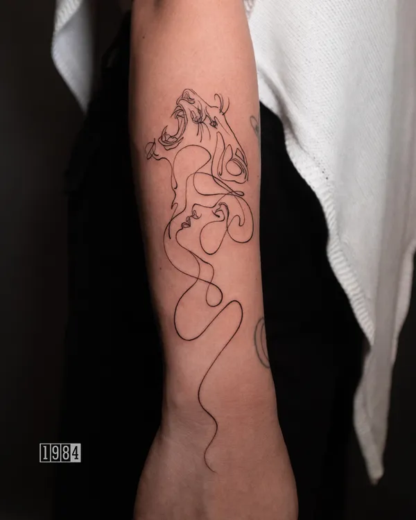 1984 Studio - Linework - Forearm