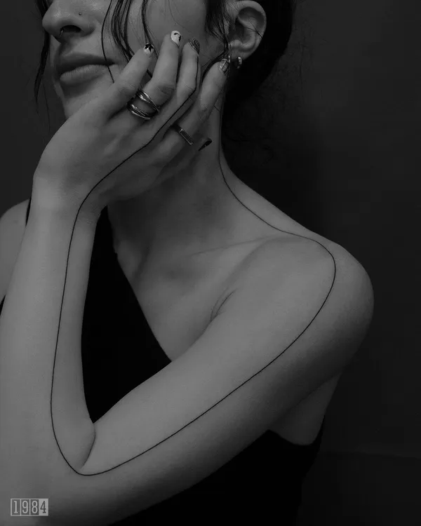 1984 Studio - Linework - Hand & Neck