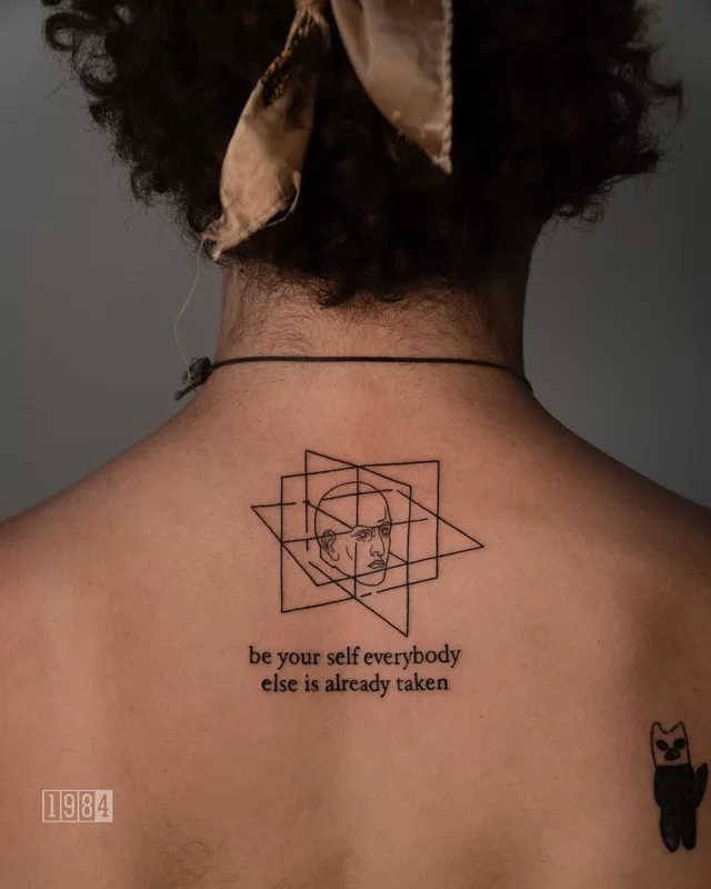 1984 Studio - Blackwork - Lettering - Back