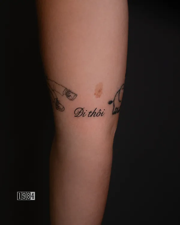 1984 Studio - Lettering - forearm
