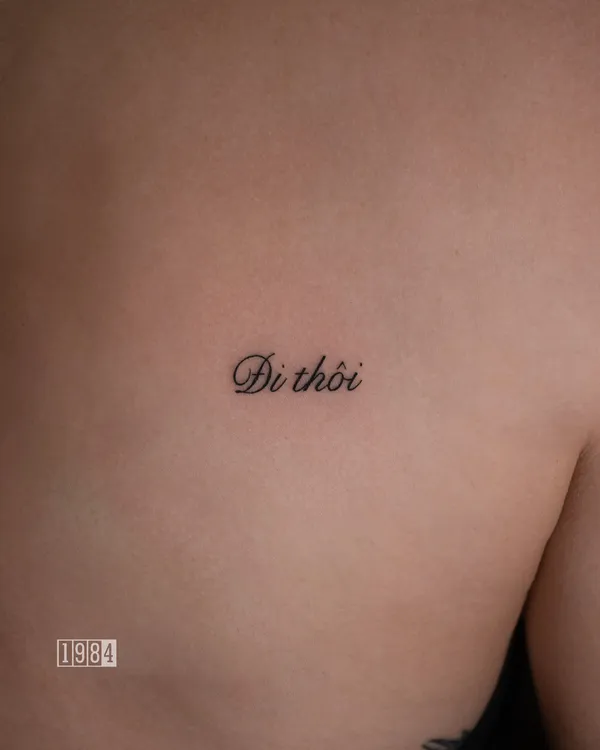 1984 Studio - Lettering - shoulder