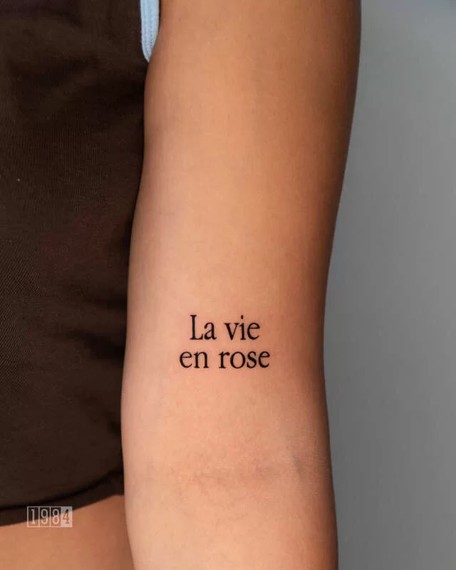 1984 Studi - Blackwork - Lettering - Arm