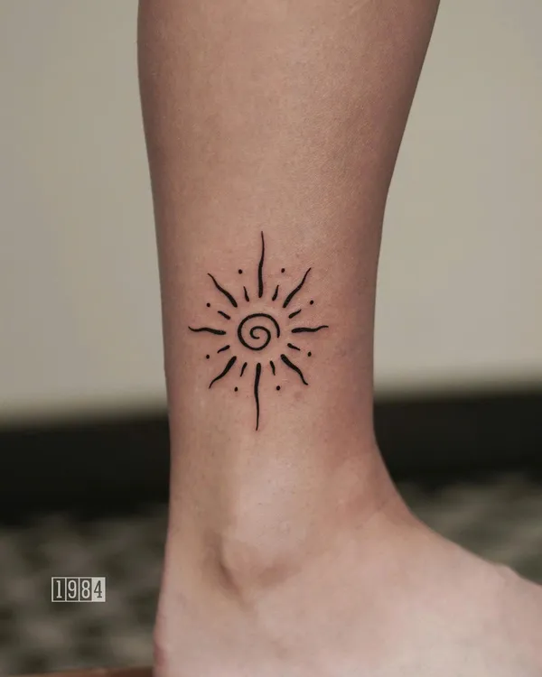 1984 Studio - Minimalistic - Sun - ankle