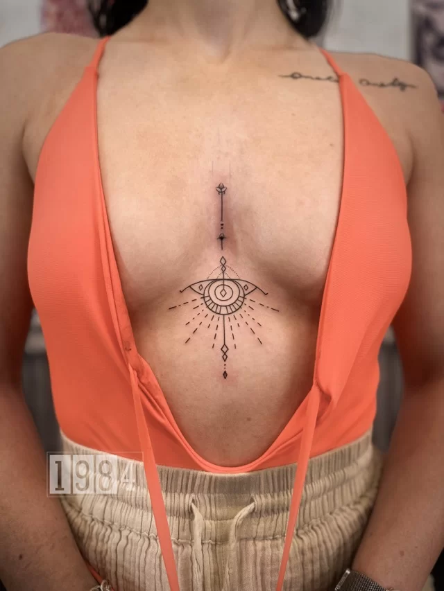 1984 Studio - Tattoo & Piercing - Geo - Eye - Chest