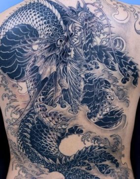 full back asian dragon tattoo