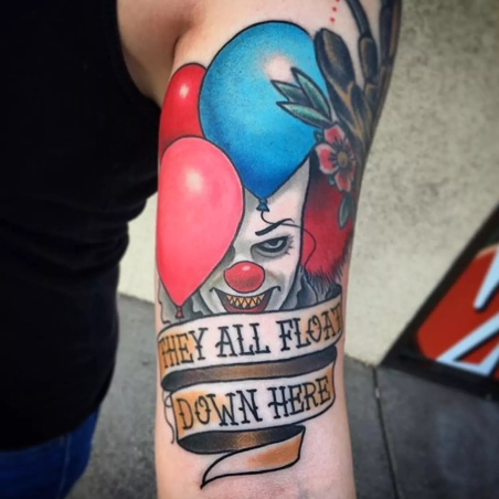 clown tattoo