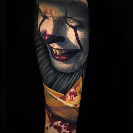 Read Em and Weep 101 Tattoos Inspired by Famous Books  Pennywise tattoo  Minimalist tattoo Cool tattoos