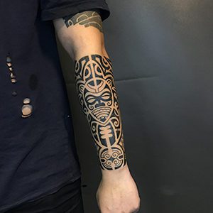 Premium Vector | Wrap around arm polynesian tattoo design pattern  aboriginal samoan illustration eps10