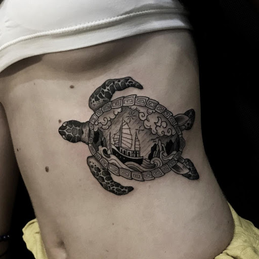 The turtle of Vietnam legend🐢 Done at @a_tattoo_place My Melbourne  schedule has been extended until August. If you're interested in m... |  Instagram