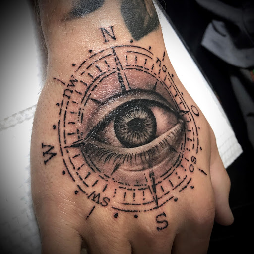 Realism Compass Tattoo Idea  BlackInk