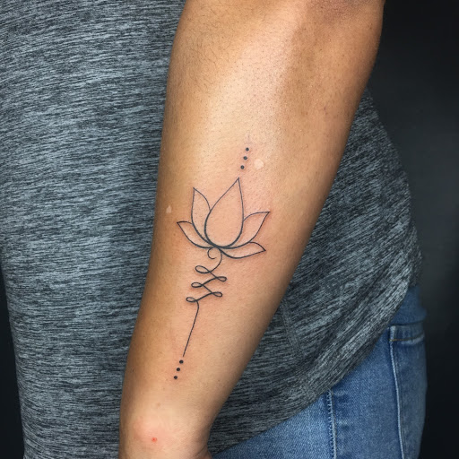 lotus tattoo wrist