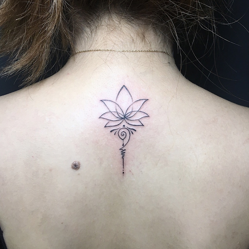 Buy Lotus Unalome Temporary Tattoo / Floral Tattoo Online in India - Etsy