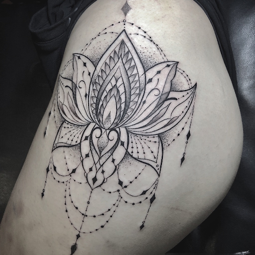 Lotus flower tattoo meaning & where to get them