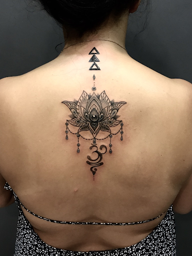 Lotus Mandala Tattoo Bali by KOLONI Tattoo Studio Canggu  Tattoos Modern  tattoos Tattoo designs