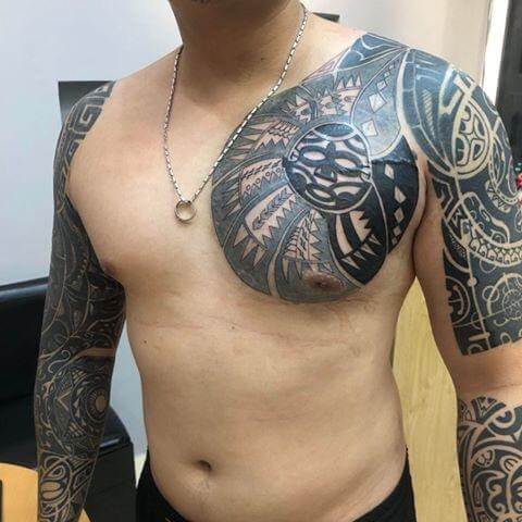 full body maori tattoos