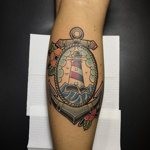 Lighthouse neotraditional Tattoo colombia By Juan David Castro R  Lighthouse  tattoo Neo traditional tattoo Tattoos