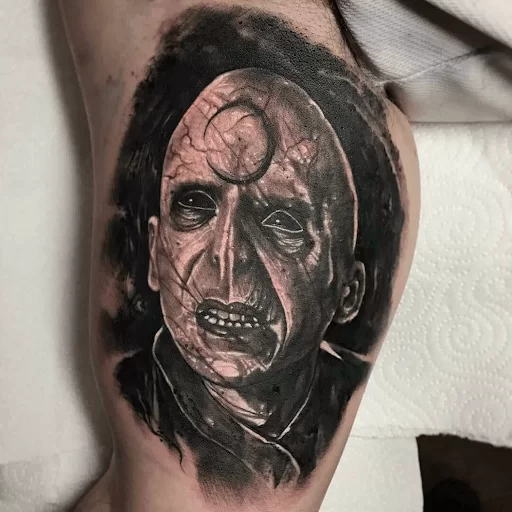 Tattoos of the Villains That Keep Harry Potter on His Toes