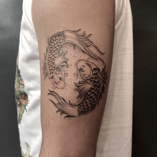 koi dragon tattoo color meaning