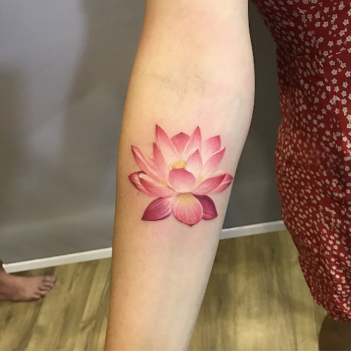 watercolor lotus tattoo Best Tattoo Artist in India Black Poison Tattoo  Studio