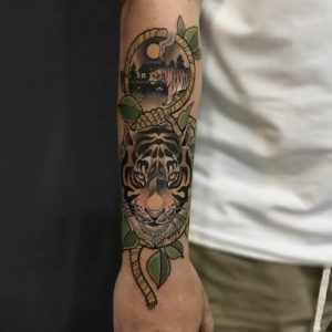 tiger tattoo arm designs