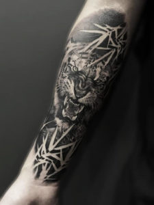 powerful tiger tattoo