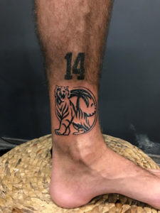 evil tiger tattoo