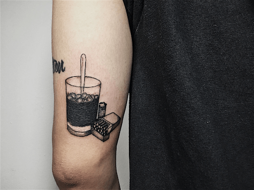 Splashing cup  Tattoo cafe Coffee tattoos Tattoos for lovers