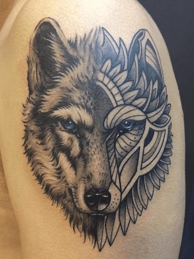 BEAUTIFUL WOLF Temporary Tattoo 🇬🇧 UK A5 Large Mens Womens Body Arm  Tattoos 🐾 | eBay