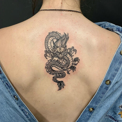 Majestic Asian dragon tattoo - Orgin, history and meaning