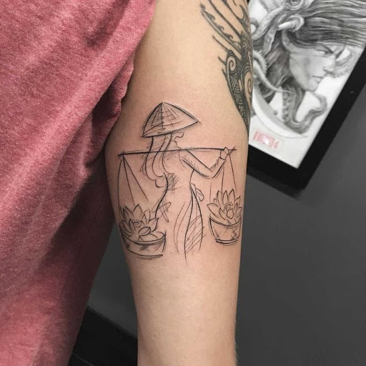 P tattoo  Vietnamese traditional hat  Tattoo by me x  namleesb  Dm  for booking  nonla vietnam chunhacktattoo ptattoo  Facebook