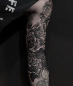 water flower sleeve tattoos for men  Flower tattoo sleeve men Flower  tattoo sleeve Men flower tattoo