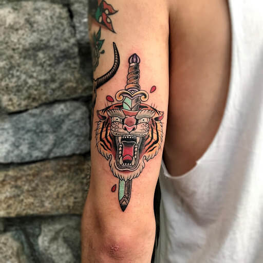 Tiger tattoo aim