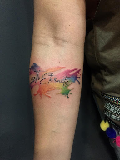 Six year old watercolor tattoo by Royal Jafarov NYC  ragedtattoos