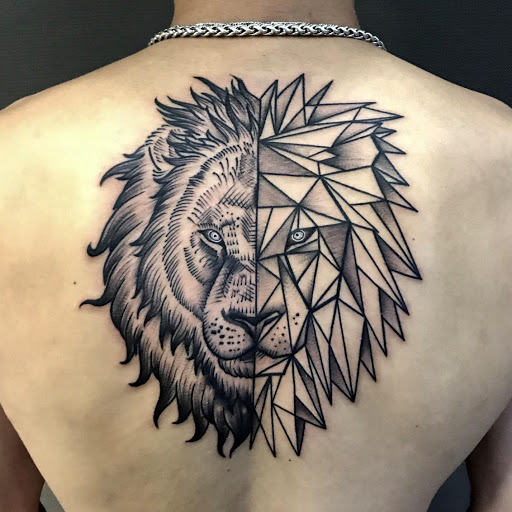 lion artwork tattoo