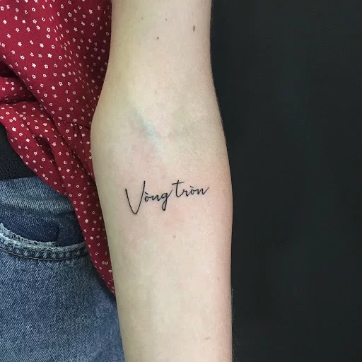 Hình xăm chữ ý nghĩa - Xu hướng xăm bất diệt theo thời gian