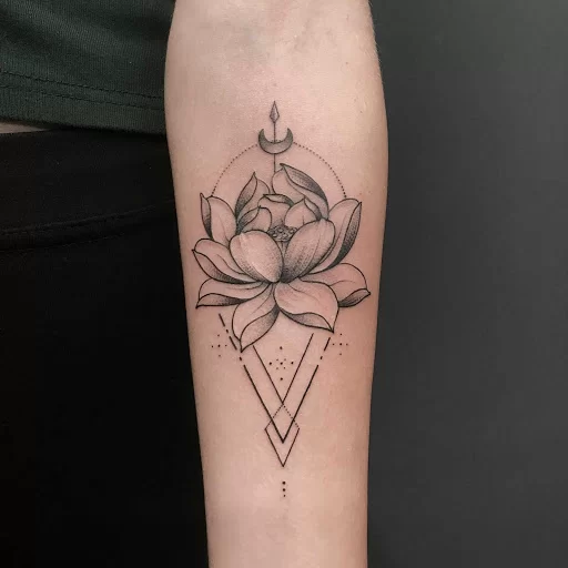hình xăm hoa sen
