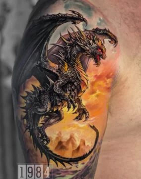 1984 Studio - Realistic - Dragon - Arm