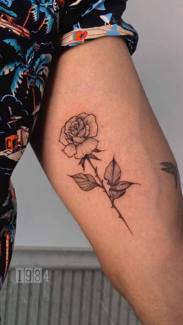 Rose - tattoo for man