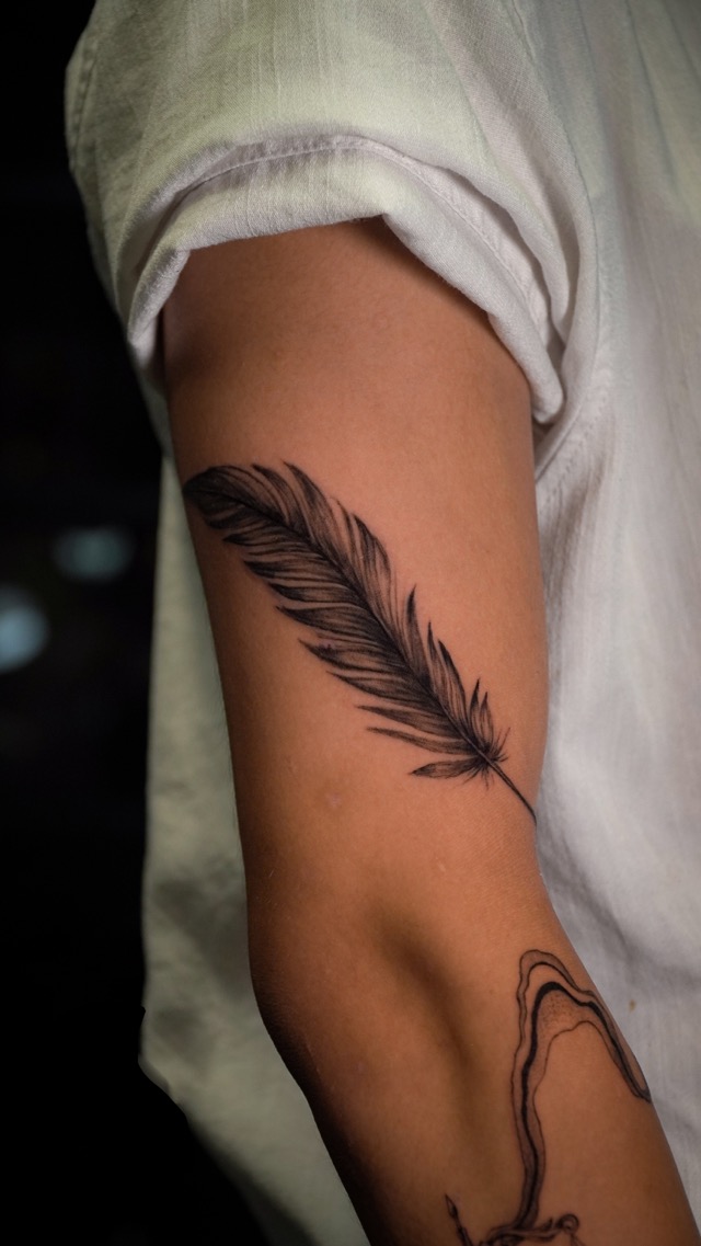 Feather - Tattoo for man
