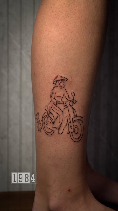 Vietnam Motorbike tattoo