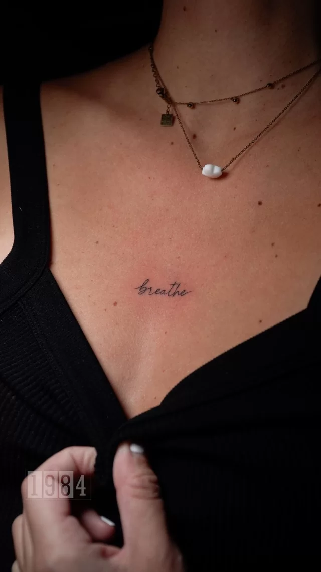 1984 Studio - Tattoo & Piercing - Sternum Tattoo